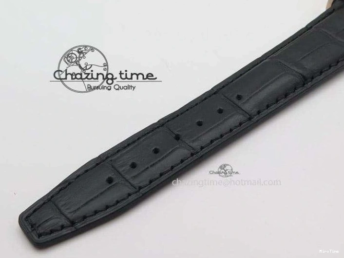 MIROTIME 0516 Portofino Chrono RG Black Dial on Black Leather Strap A HighPerformance 7389